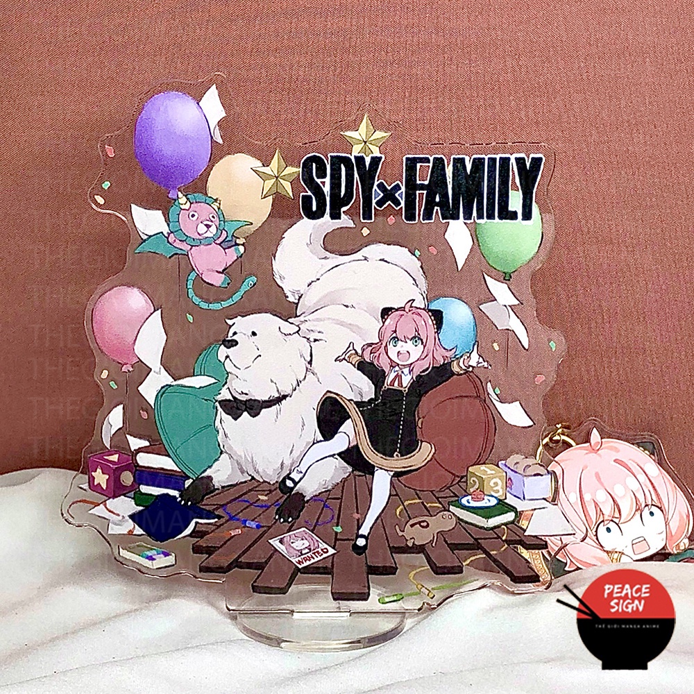 Standee SPY X FAMILY ver NHIỆM VỤ Gia Đình Điệp Viên tượng acrylic anime mica chibi trang trí trưng bày mô hình