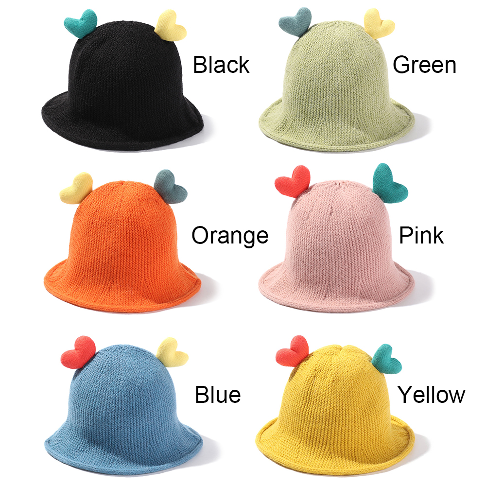 Mũ Beanie Đan Len Giữ Ấm Mùa Đông Nhiều Màu Dễ Thương Cho Bé Trai / Gái