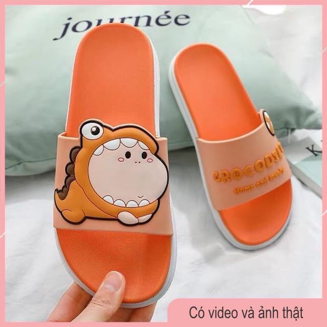 Dép Quai Ngang Cá Sấu CROCODILE Unisex Cao Su Siêu Mềm, cực kì dễ thương DP19-THESHE*