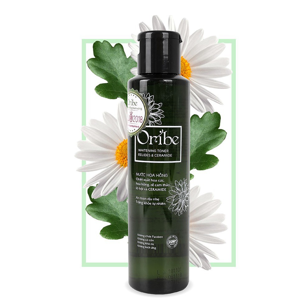 Nước Hoa Hồng Oribe Whitening Toner Trắng Da, Mờ Thâm Nám 150ml