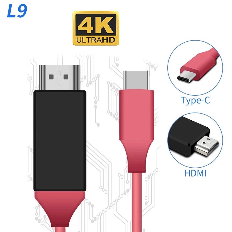 Cáp Chuyển Đổi Từ Type C Sang Hdmi Usb 3.1 Sang Hdmi 4k Tốc Độ Cao 1080p Hd Tv Cho Macbook Huawei Samsung