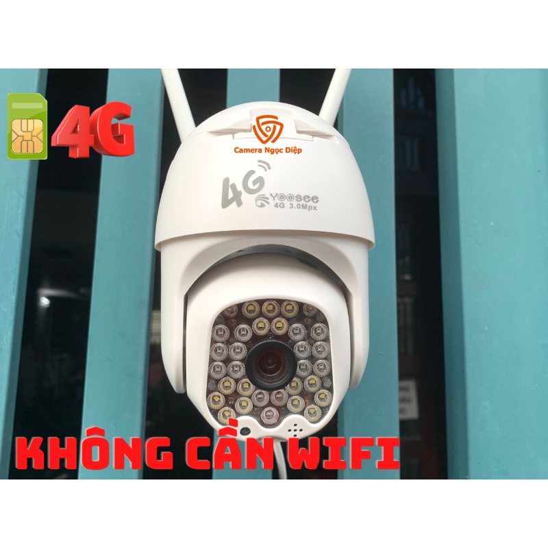 Camera Yoosee D32S, 4G 3.0MP UtraHD 1296P, IP Wifi Ngoài trời (Chạy Sim hoặc lan)