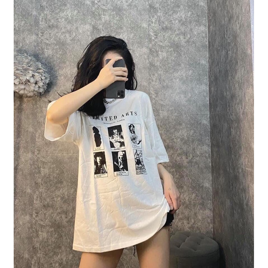Áo phông thun cotton nam nữ tay ngắn form rộng in chữ in hình hoạt tiết chất mát