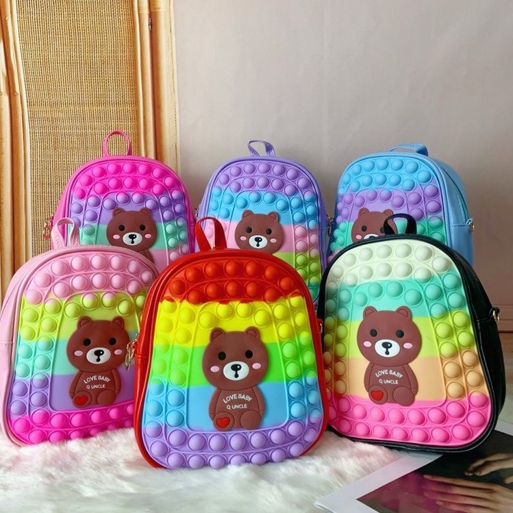 [Còn Hàng!!]Ba Lô Kích Thước Lớn 23CM In Hình Kỳ Lân Xinh Xắn Cho Bé Trai Gái