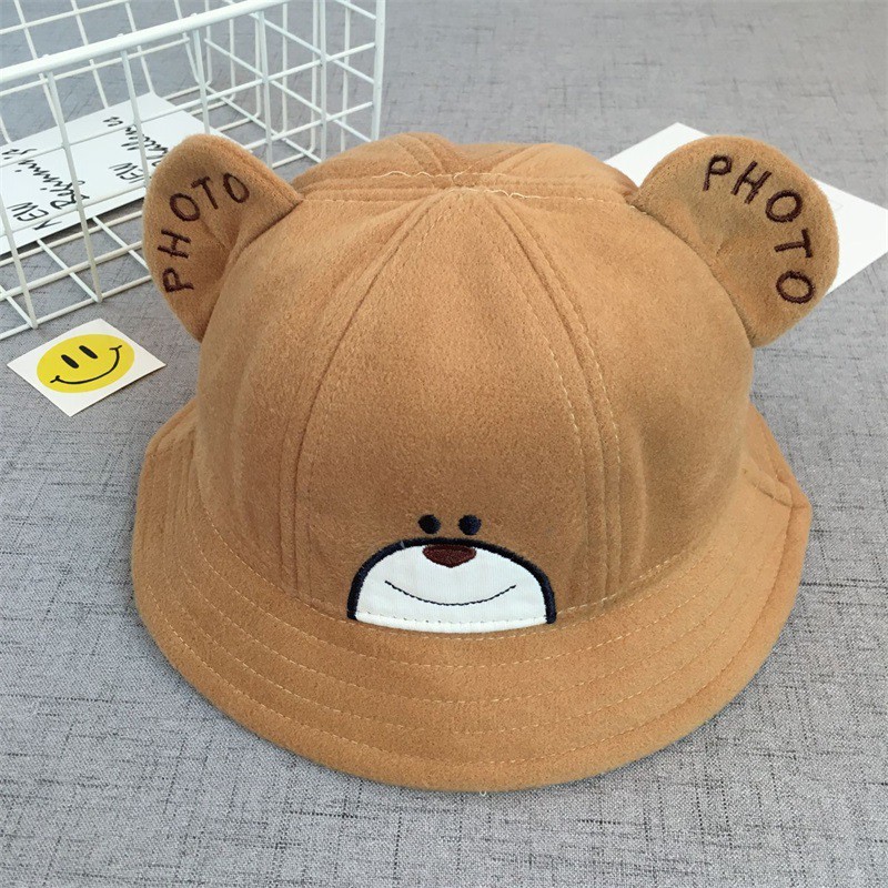 Mũ Thời Trang Hàn Quốc Trẻ Em Chất Liệu Nỉ