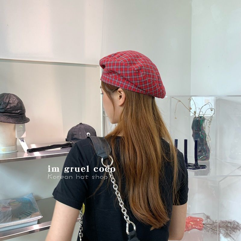 Mũ Nồi Kẻ Sọc Caro Xinh Xắn Dễ Thương Cho Nữ