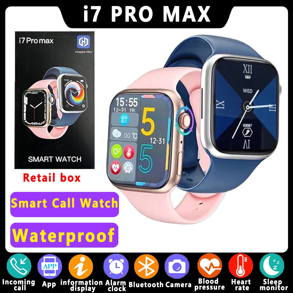 Đồng Hồ Thể Thao Thông Minh i7 Pro Max IWO14 Series 7 Chống Thấm Nước IP67 2022 Cao Cấp Kèm Phụ Kiện