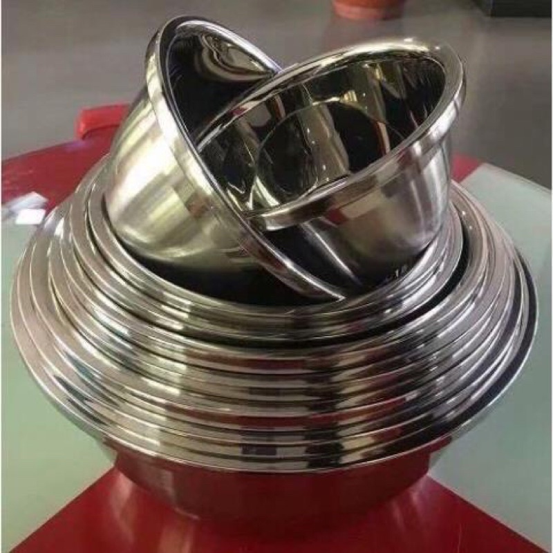 Bát,Tô,Chậu inox 304 siêu dày đa năng đủ size 18cm-20-22-24-26-30-32-34-36cm