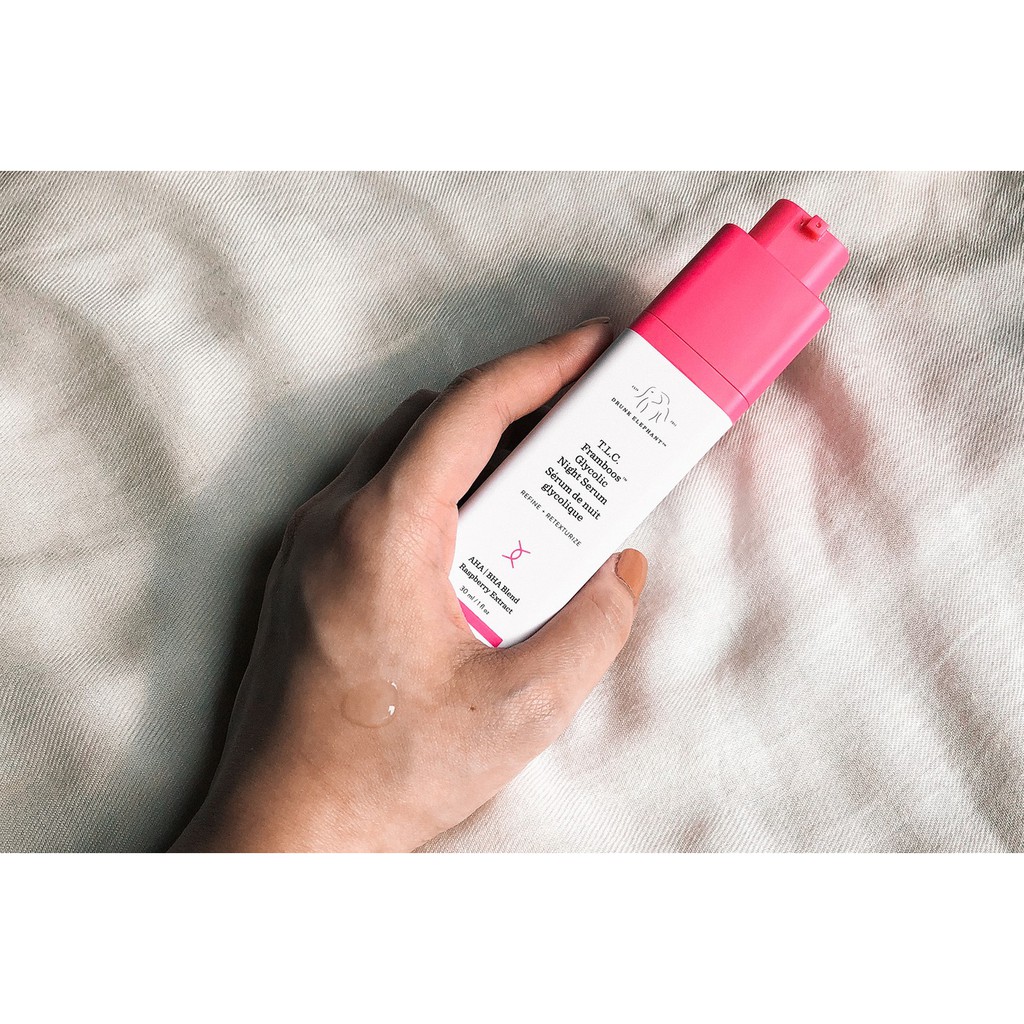 Drunk Elephant - Serum dưỡng da T.L.C Framboos Glycolic Night Serum 30ml
