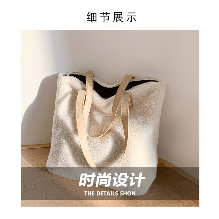 Túi Xách Lông Giả Mềm Mại Cỡ Lớn 2022 Thời Trang Mùa Đông Cho Nữ