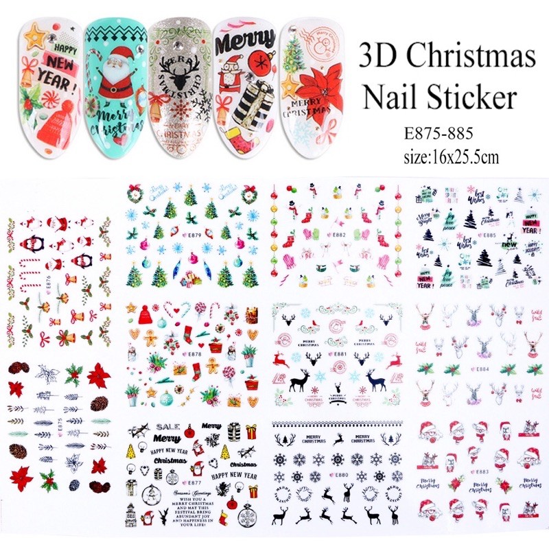 set sticker noel