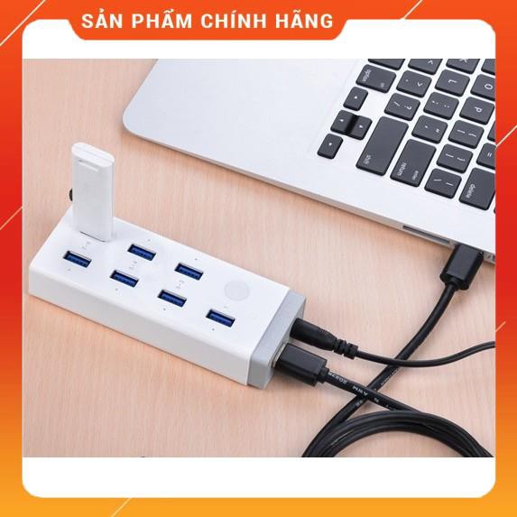 [Mã SKAMPUSHA7 giảm 8% đơn 250k]Bộ chia USB 3.0 7 cổng có nguồn hỗ trợ UGREEN 20296 dailyphukien