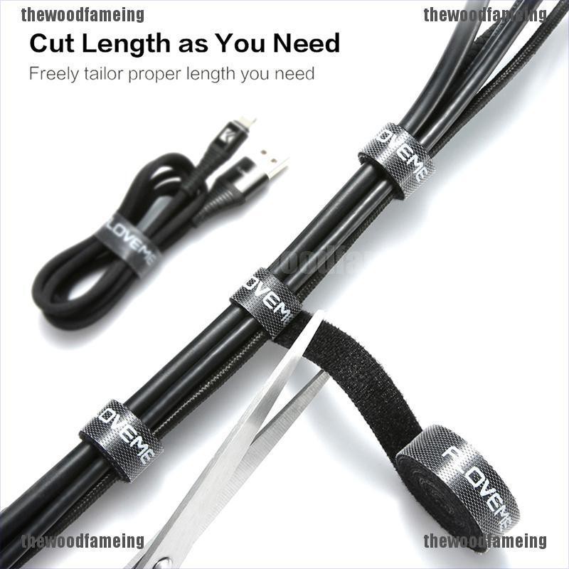 Cuộn Dây Nylon Mềm Siêu Mỏng 1 / 3 / 5M Kẹp Giữ Dây Cáp Tiện Dụng