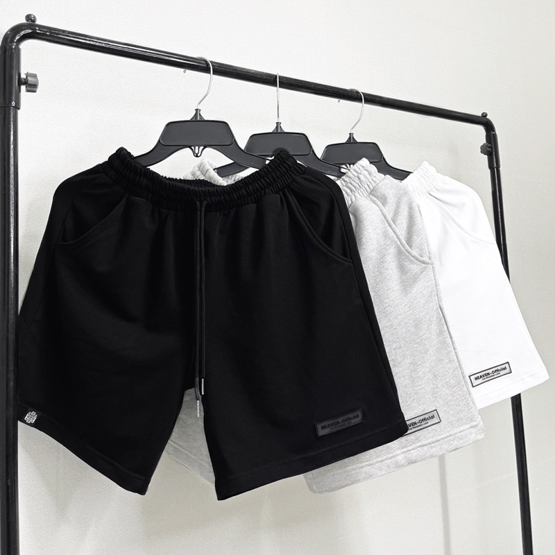 Quần Short Logo Heaven ( Trắng, Đen, Xám )