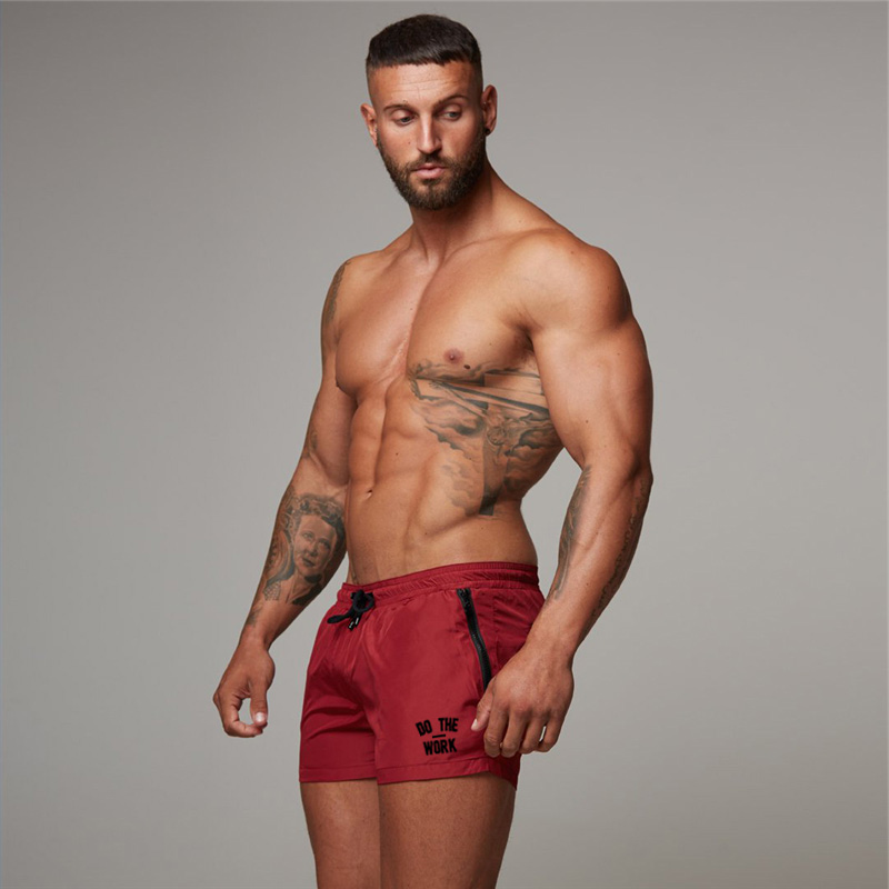 Mesh Workout Fitness Comfortable Mens Quick Dry Shorts Gym Men Fashion Brand Zipper Pocket Male Casual Plus Size Sports Shorts