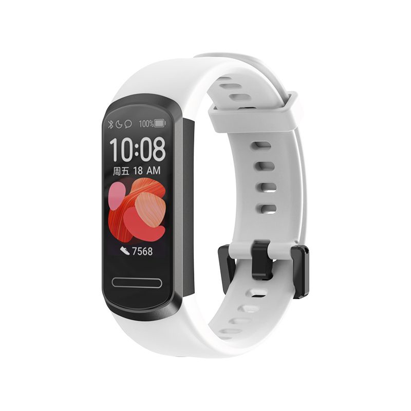 Dây Đeo Thay Thế Chất Liệu Silicon Màu Trơn Cho Huawei Band 4