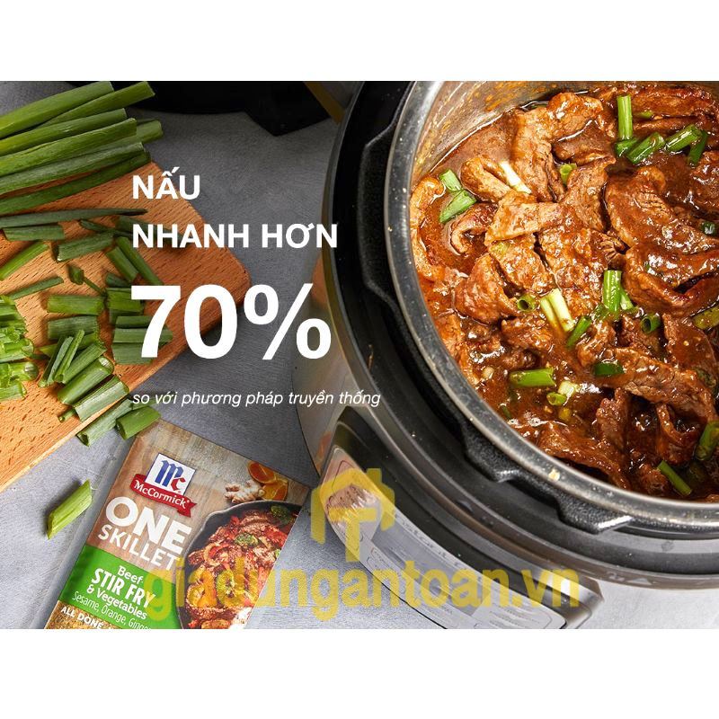 Nồi áp suất điện đa năng Instant Pot Duo 60 5.7L 7 in 1 - Hàng chính hãng thương hiệu Canada