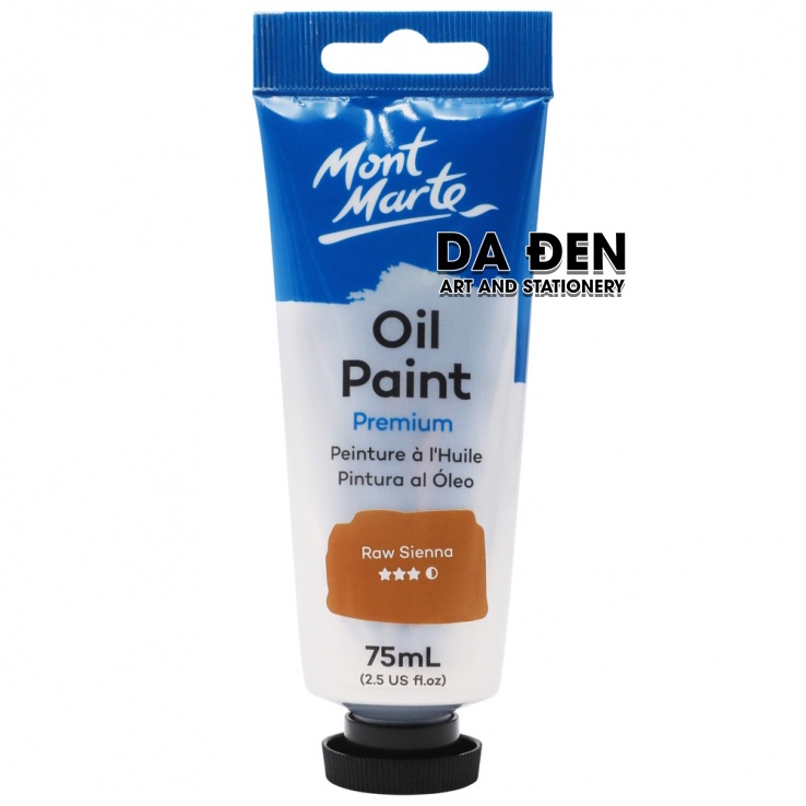 [DA ĐEN] Màu Sơn Dầu Mont Marte Tube 75ml - Raw Sienna