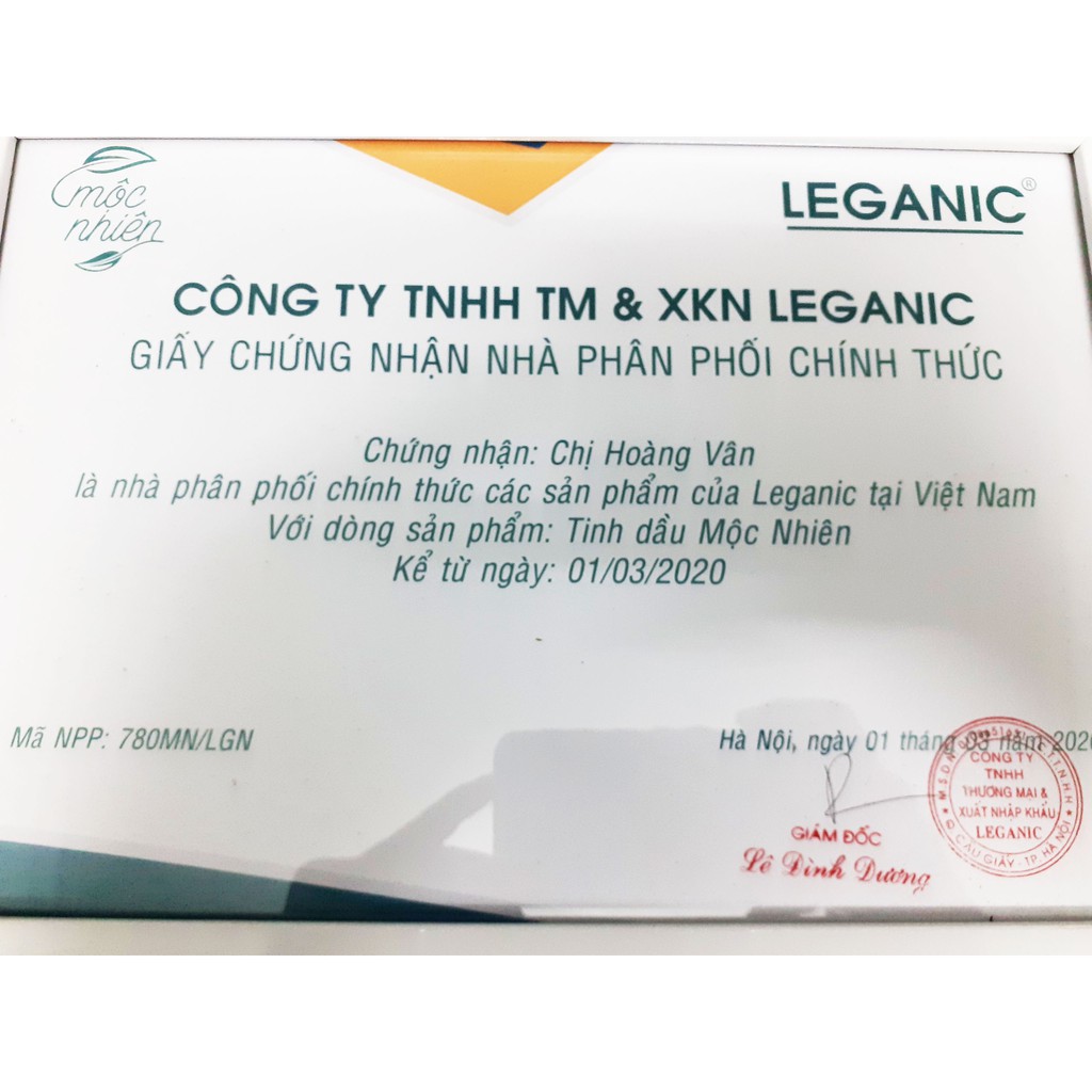 Tinh dầu treo xe Mộc nhiên chính hãng nguyên chất tự nhiên 100% có kiểm định - có tem chống hàng giả