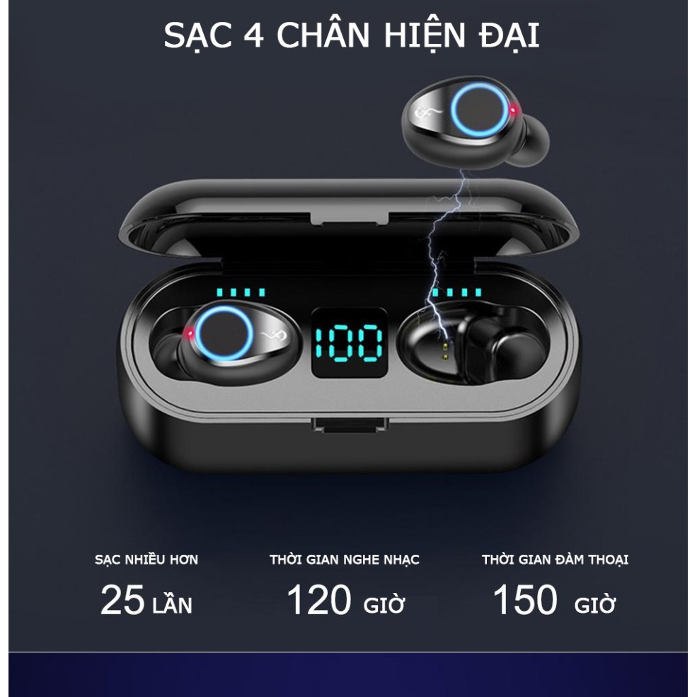 [ HÀNG CHÍNH HÃNG ] Tai Nghe Amoi F9 Pro 2020 | Âm thanh sống động | Chạm cảm ứng điều khiển | BH 6 Tháng | BigBuy360 - bigbuy360.vn