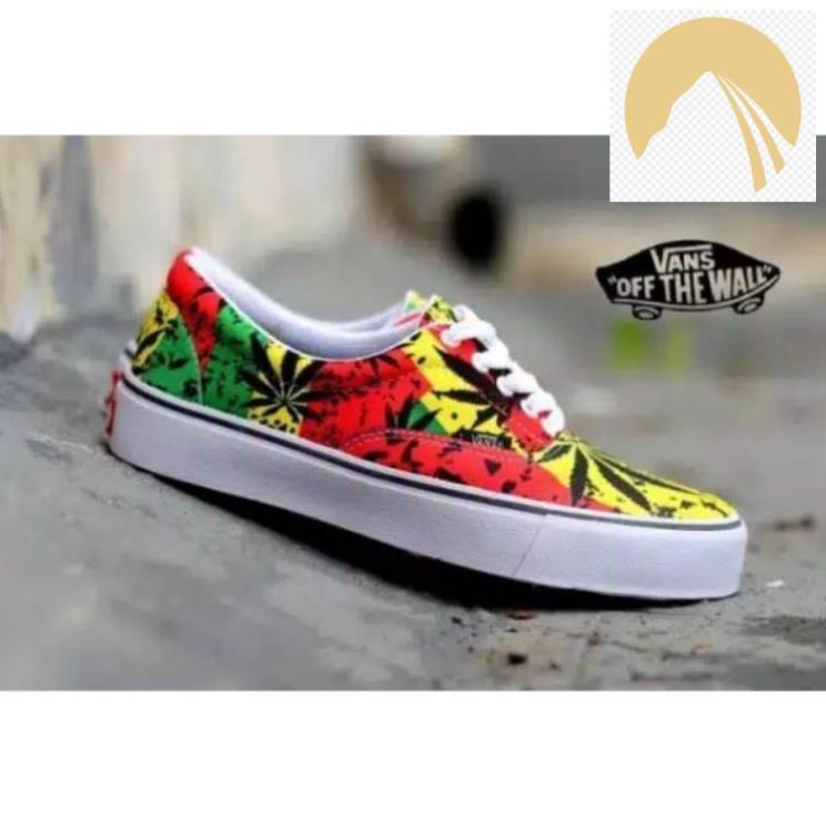👪 OFFWHITE Giày Vans Oldskoll Chính Hãng In Họa Tiết Galaxy Bone X-Man Thời Trang Off White 🥇 🖕 👪