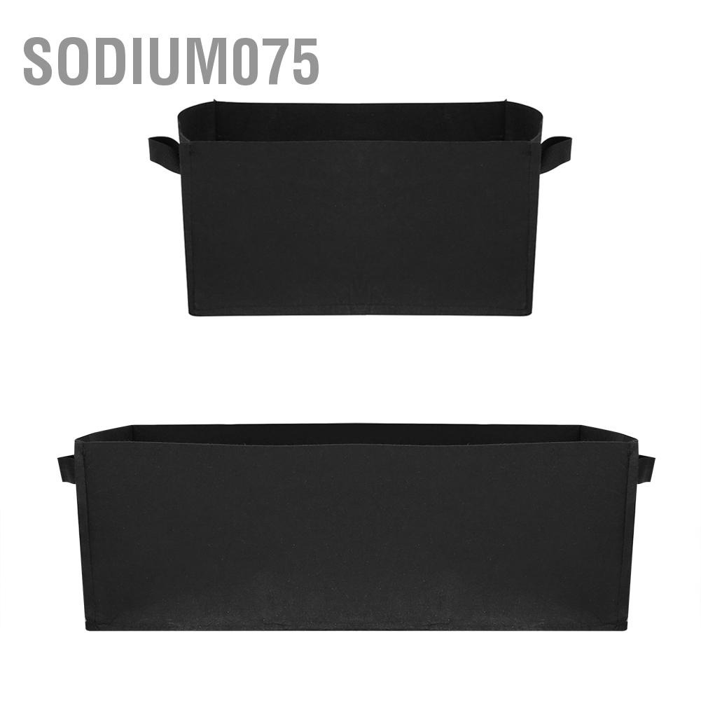 Sodium075 1Pc Vegetable Strawberry Planting Square Bag Garden Plant Flower Nursery Planter