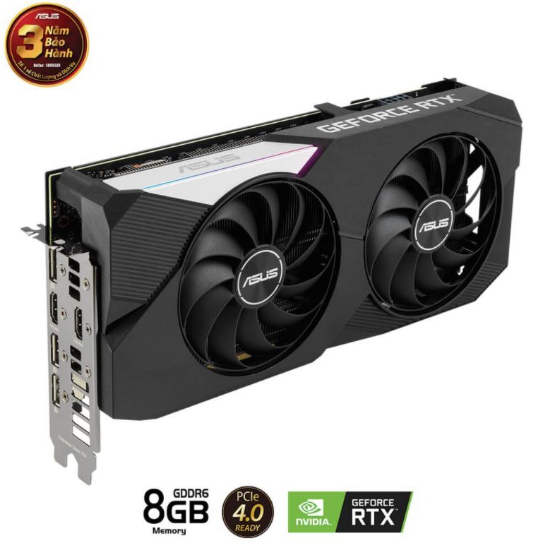 Card màn hình Asus DUAL GeForce RTX™ 3060Ti O8G – 8GB GDDR6