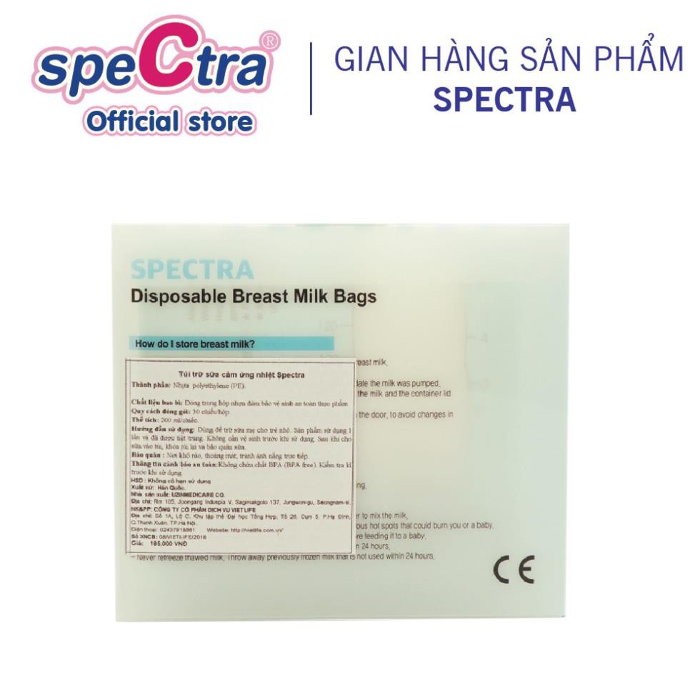 Túi Trữ Sữa Spectra Cảm Ứng Nhiệt 200ml (30 Túi/ Hộp)