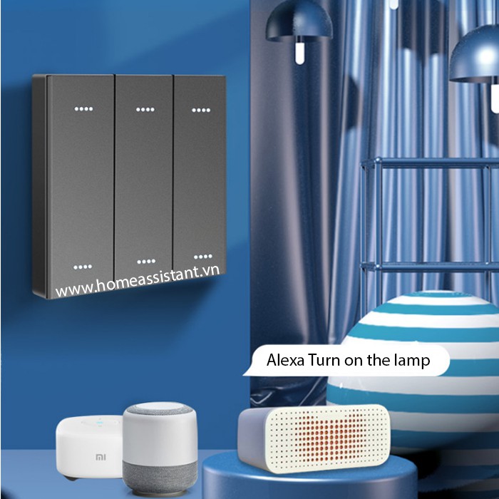 Công Tắc RS485 Cho Nhà Ở Khách Sạn Home Hass Hình Vuông MRT01
