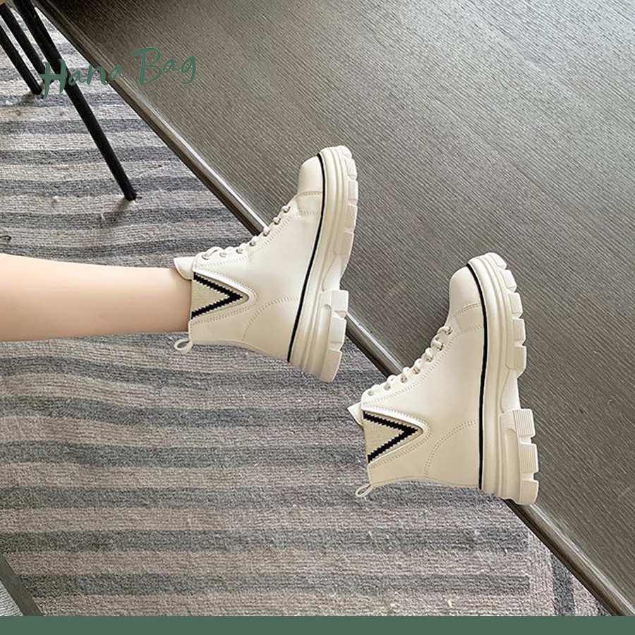 Giày bốt nữ cao cổ Loại 1, có thun 2 bê dễ dàng đi lại có đế cao 3cm | BigBuy360 - bigbuy360.vn