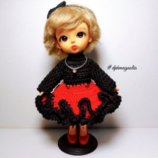 Đầm len size búp bê bjd 1/8, Baboliy