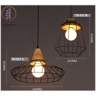 Đèn thả lồng sắt TH027