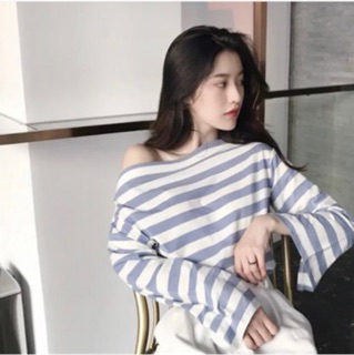 Áo pull kẻ dài tay