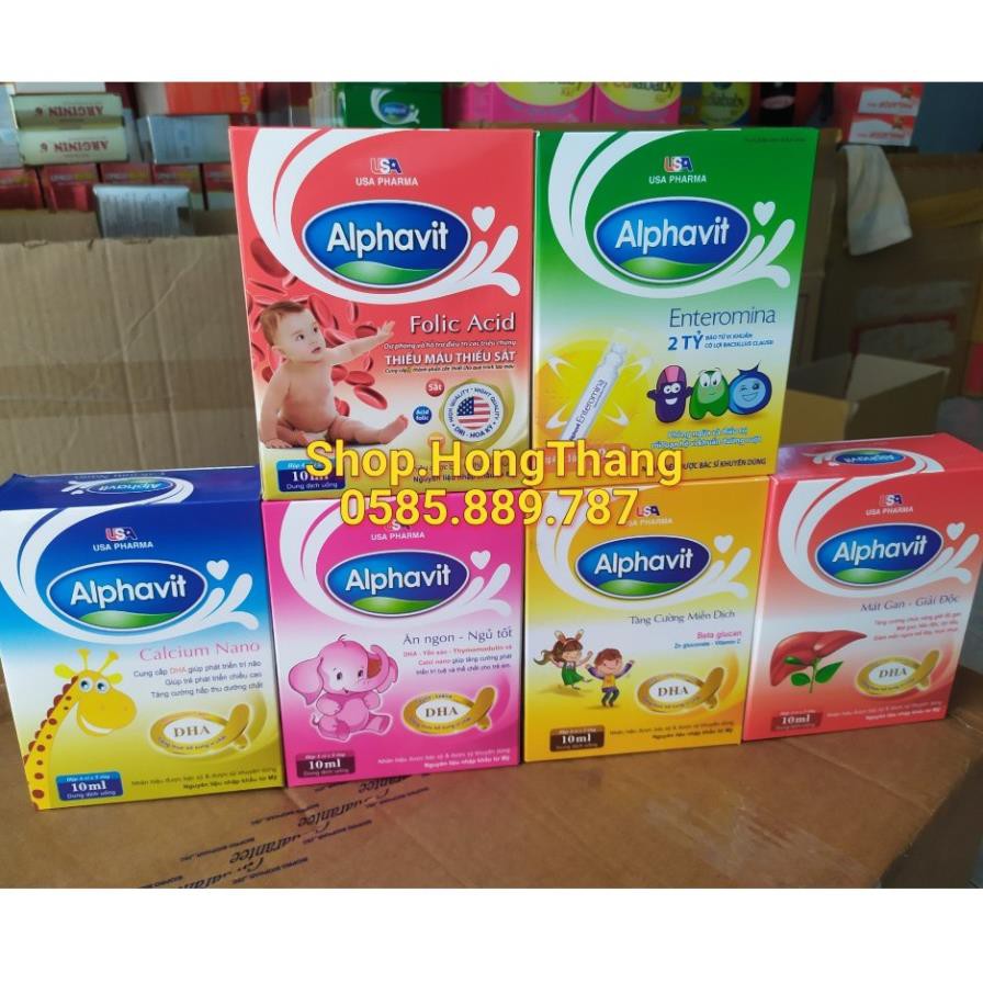 Alphavit Ăn Ngon Ngủ Tốt bổ sung sắt, bổ sung canxi, tăng cường miễn dịch, tăng hấ thụ, mát gan giải độc