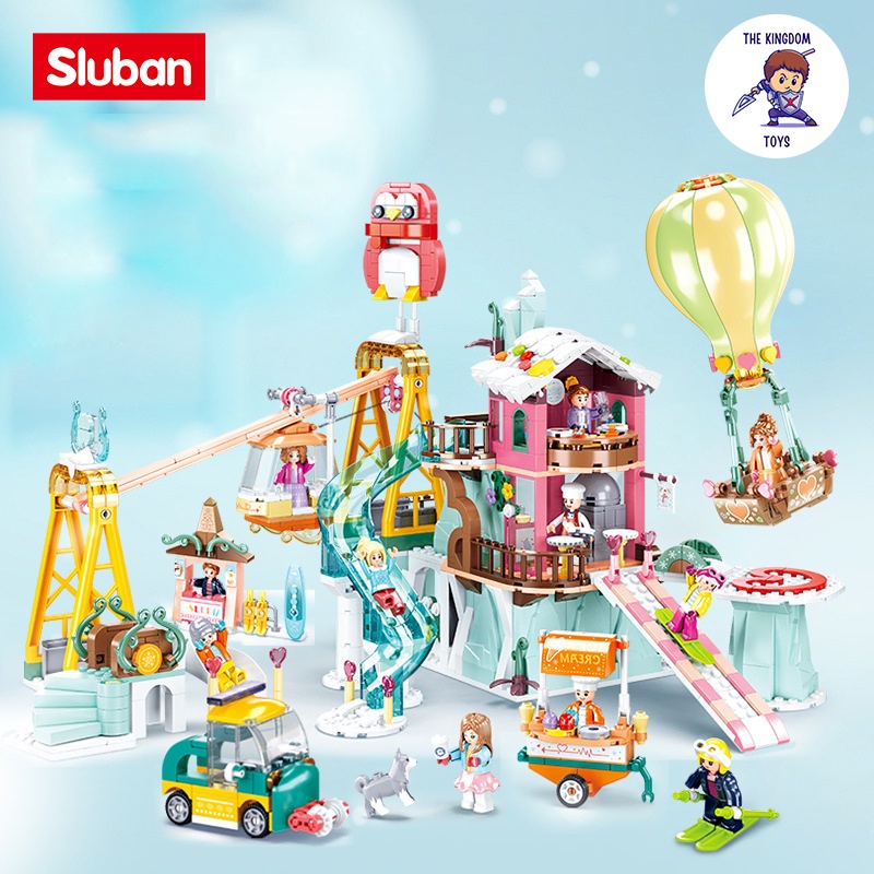 Đồ Chơi Lắp Ráp Friends Mô Hình Khu Trượt Tuyết Cú Hồng Mùa Đông Núi Alps Đồ Chơi Bé Gái B0962