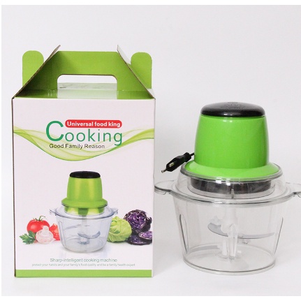 Máy Xay Thịt Cối Nhựa - Máy xay chính hãng, cấu tạo 3 lưỡi, công suất lớn, 2L