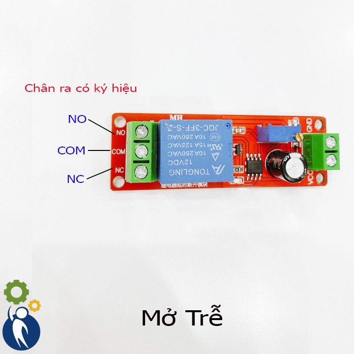 Mạch Tạo Thời Gian Trễ Đóng Ngắt Relay NE555 5V