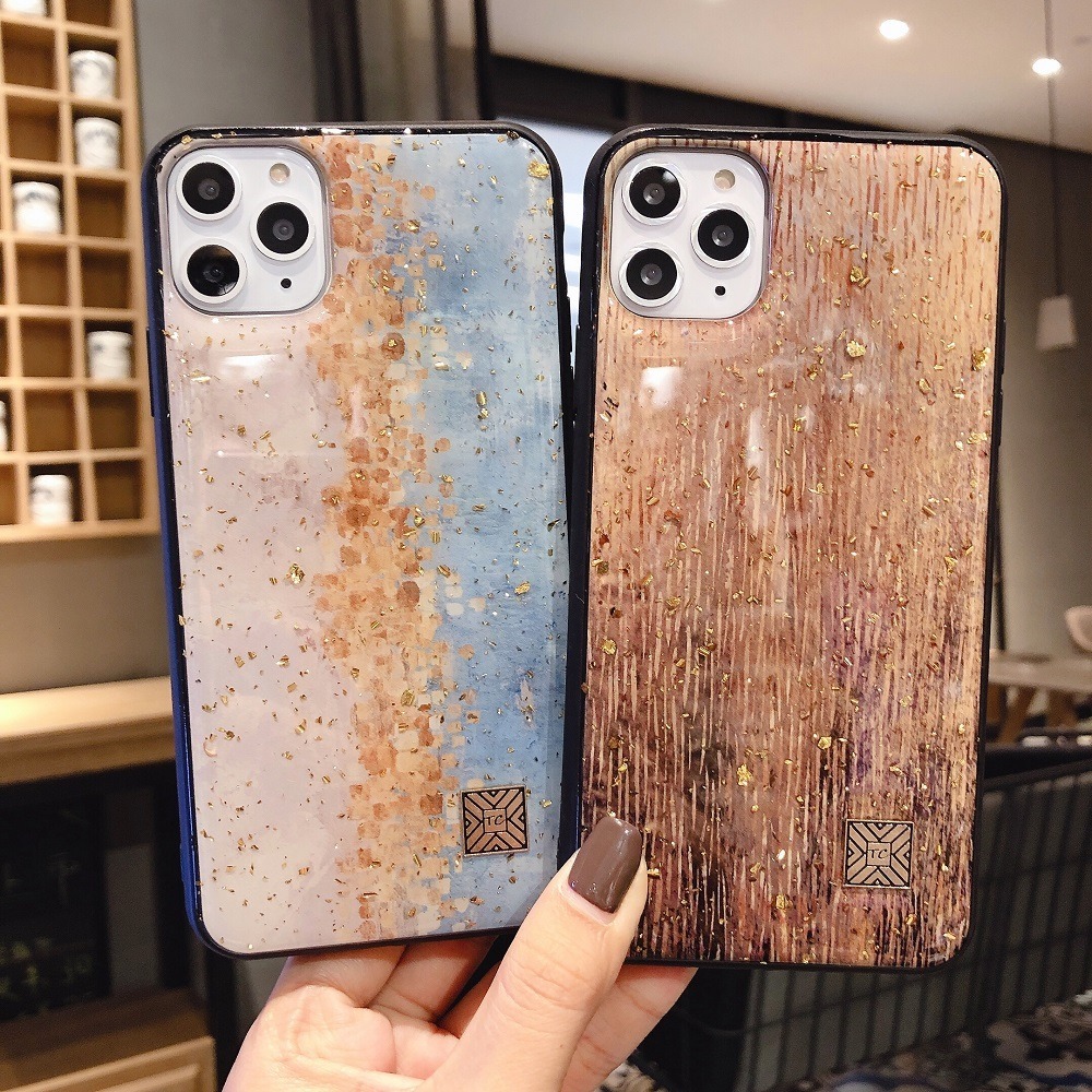 Ốp điện thoại hình lá thích hợp cho iPhone 6 6S 7 8 Plus XS Max XR 11 Pro Max SE2020