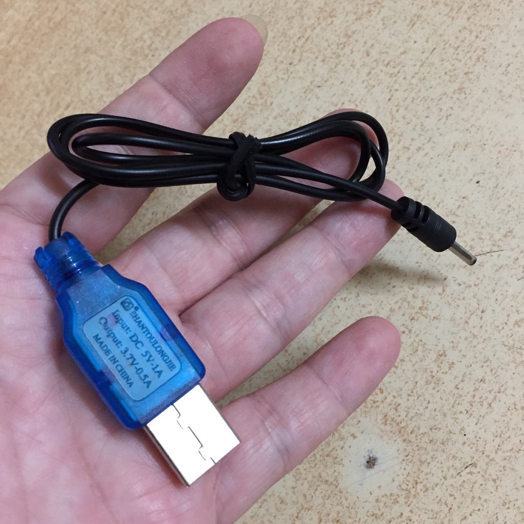 Dây sạc 3.7V chân tròn cho máy bay điều khiển
