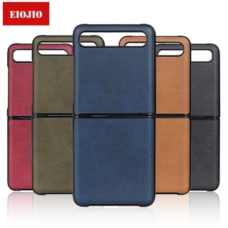 Ốp điện thoại da có thể gập lại cho samsung galaxy z flip 6 4 3 ốp lưng cho samsung galaxy z flip zflip sm-f700 coque fundas chống sốc
