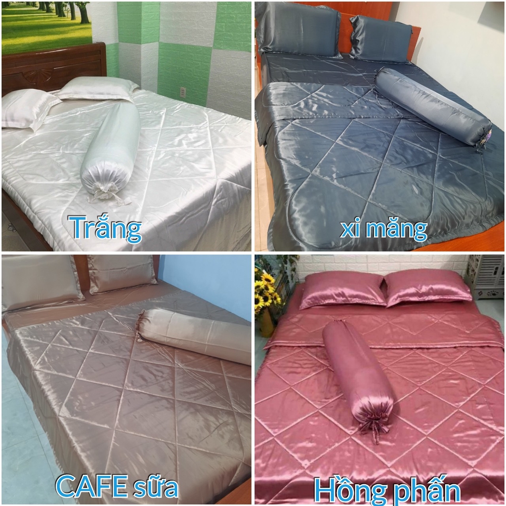 Bộ drap phi lụa mền mịn cao cấp màu mới