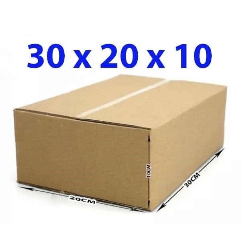 Thùng giấy carton 30x20x10;>100thung