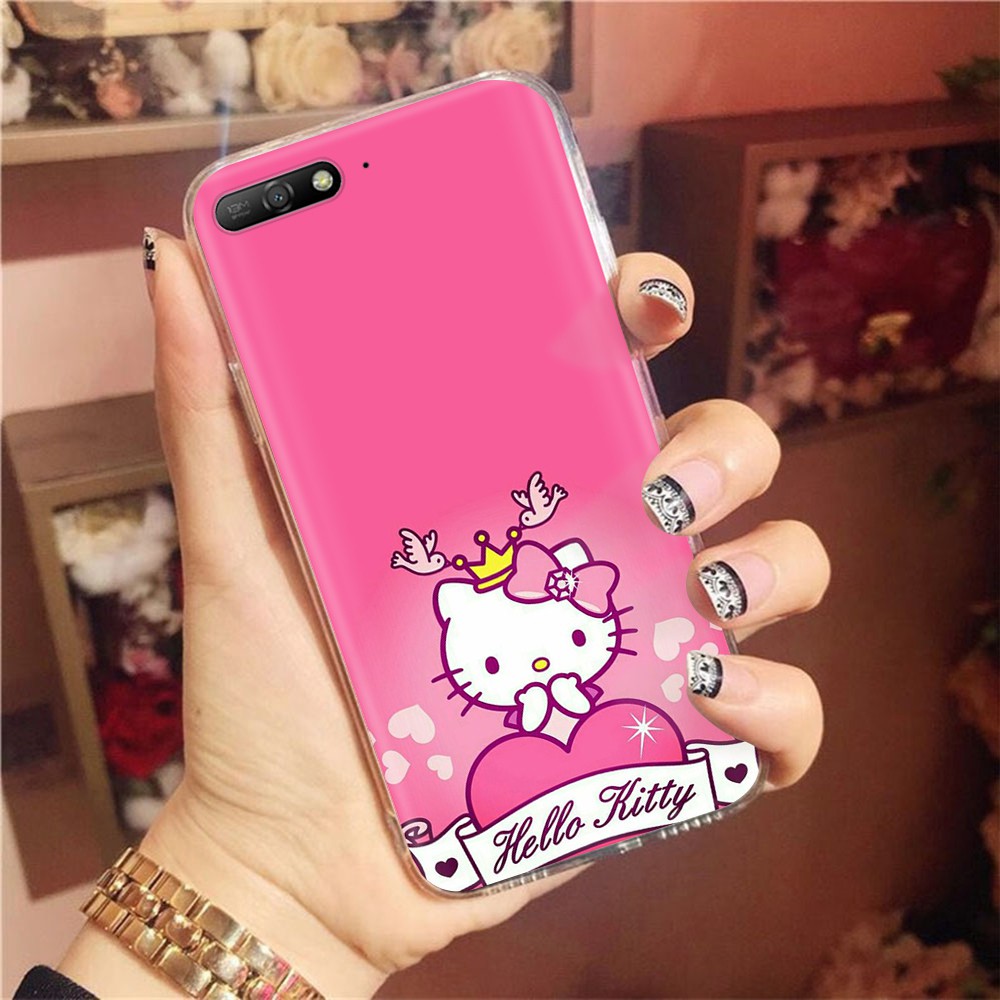 Ốp Điện Thoại Trong Suốt In Hình Hello Kitty Dễ Thương Cho Motorola Moto G5 G5S G6 G4 Play Plus At30