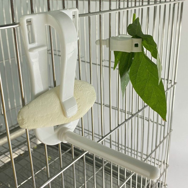 Giá đỡ kẹp đựng thức ăn cho chim vẹt đa năng tiện dụng