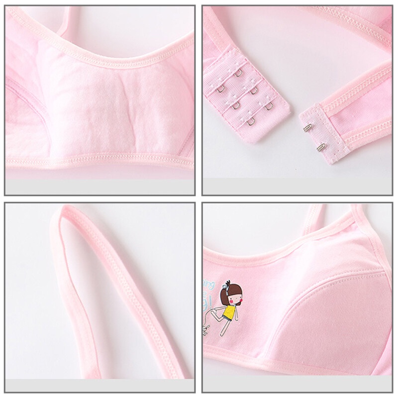 Áo lót AMILA vải cotton dễ thương xinh xắn dành cho bé gái 9 12 16 tuổi