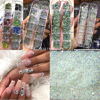 Đá chân keo lưới HongKong khay mix size 1440 viên