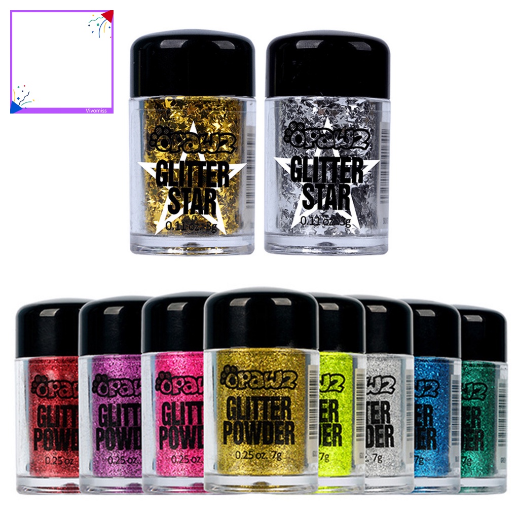 [VM] Phấn Nhuộm Màu Lông Thú Cưng Họa Tiết Ngôi Sao Lấp Lánh Tuyệt Vời Cho Cún Cưng