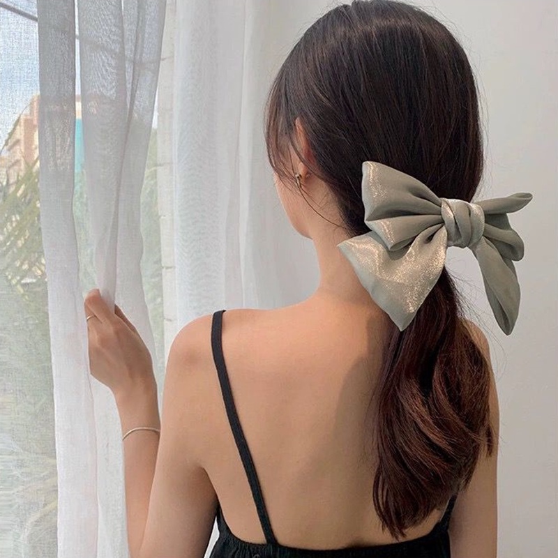 Kẹp Tóc Hình Nơ Lớn Dễ Thương Thời Trang Phong Cách Hàn Quốc