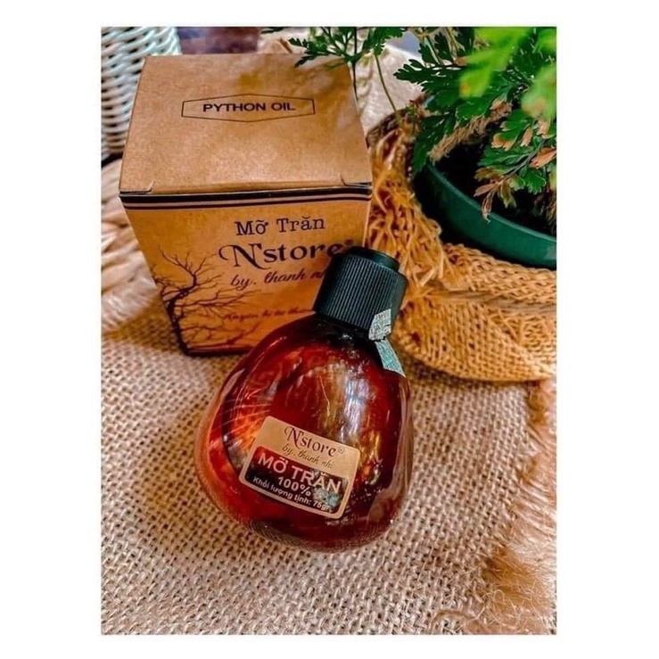 Mỡ trăn nguyên chất 75gr nstore by thanh nhi giúp triệt lông, nhã nắng ,mờ rạn da, mờ thâm nám và mụn,lnpcosmetic