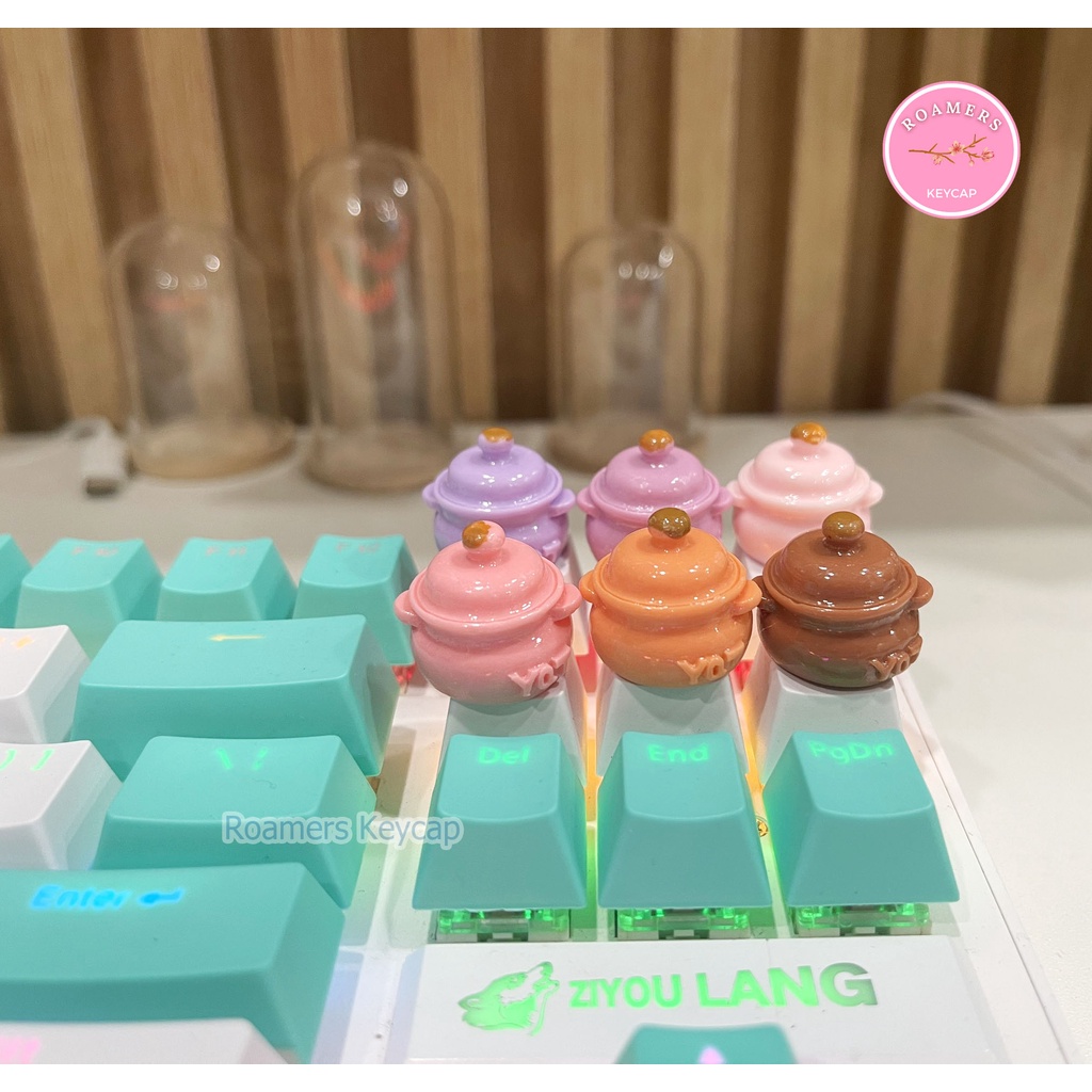 Keycap lẻ Nồi Cơm Dễ Thương Đáng Yêu Màu Đặc Sắc
